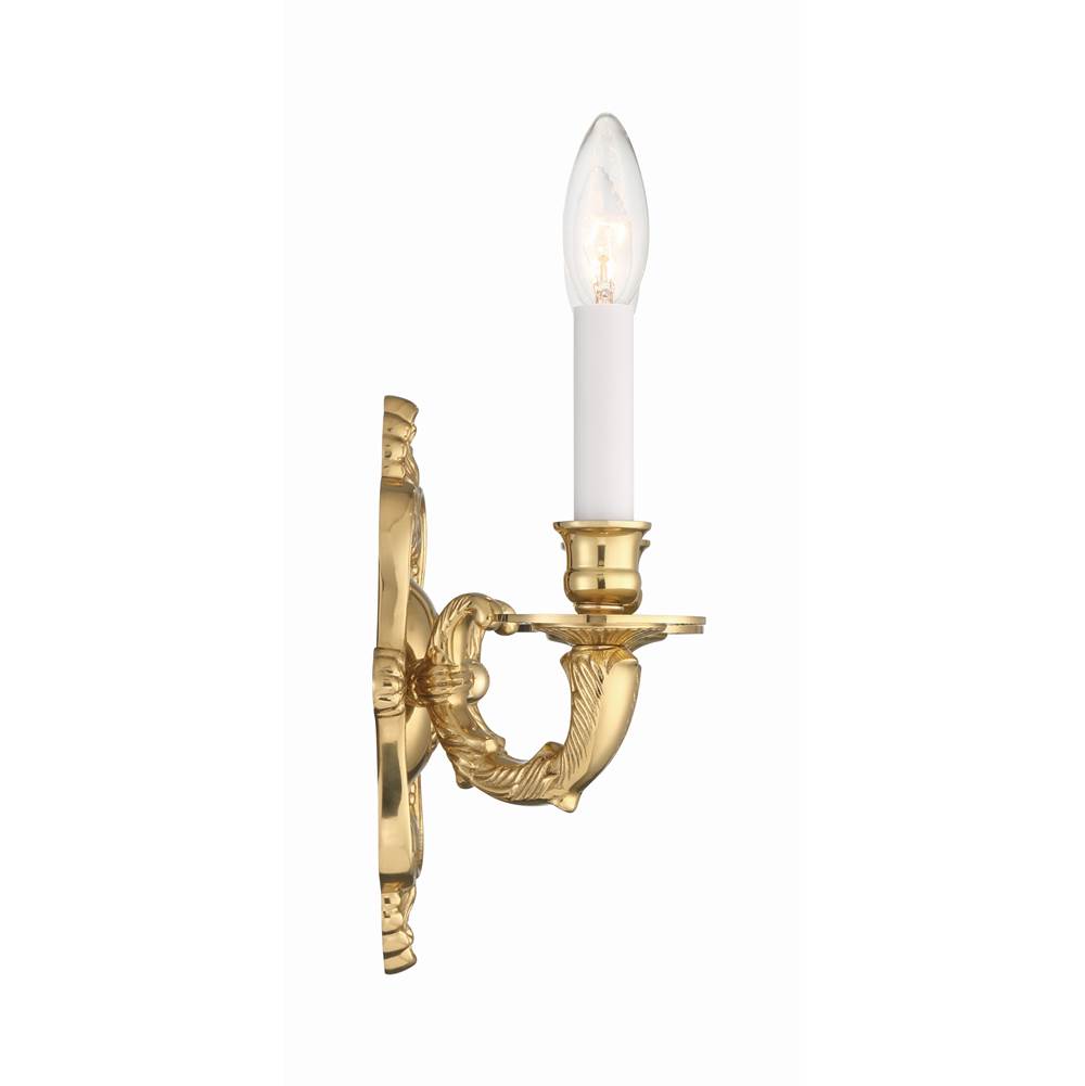 Crystorama 642-PB Polished Brass Crystorama 2 Light Polished Brass Cast Wall Mount Image 4
