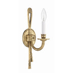 Crystorama 651-OB Olde Brass Crystorama 1 Light Olde Brass Cast Wall Mount Image 6