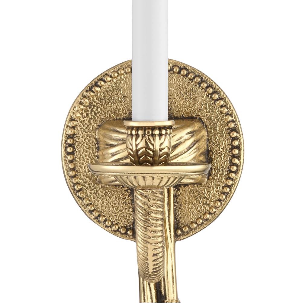 Crystorama 651-OB Olde Brass Crystorama 1 Light Olde Brass Cast Wall Mount Image 4