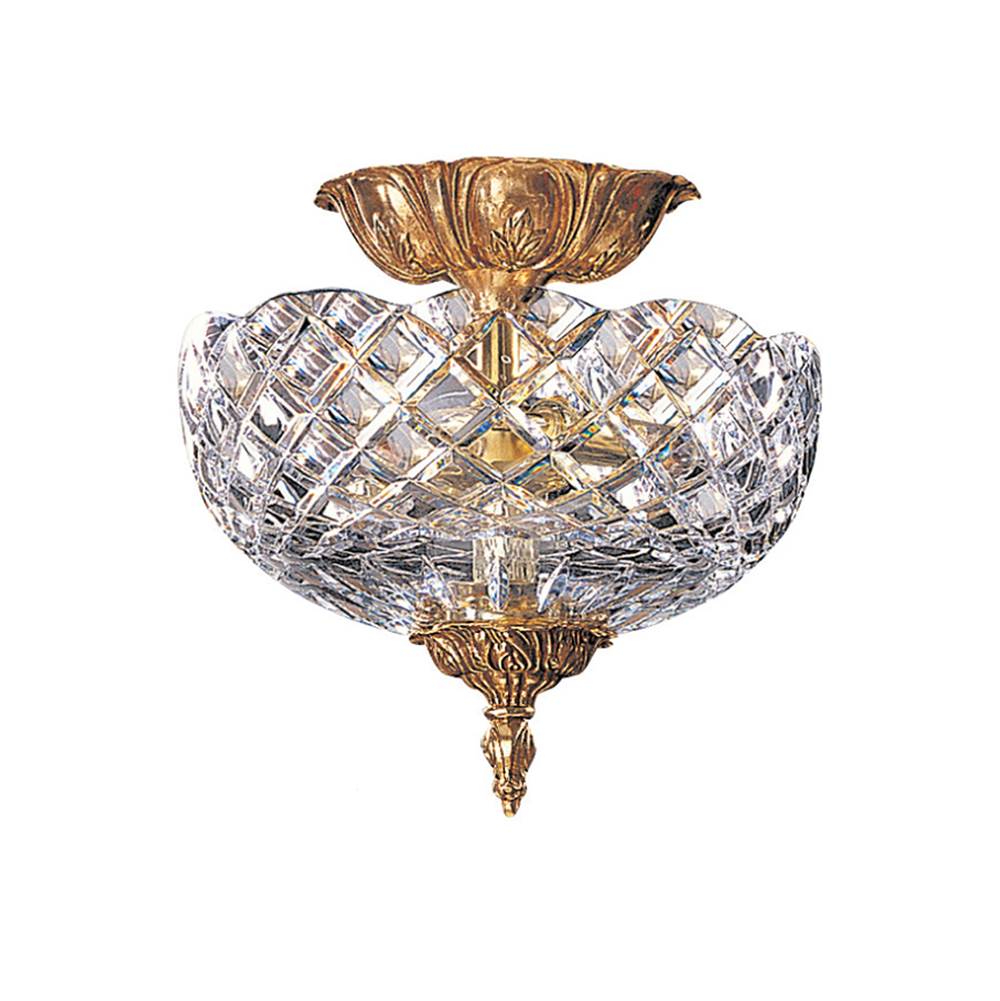 Crystorama 66-CT-OB Olde Brass Crystorama 2 Light Olde Brass Cast Ceiling Mount Image 1