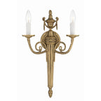 Crystorama 662-MB Matte Brass Crystorama 2 Light Matte Brass Cast Wall Mount Image 1