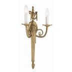 Crystorama 662-MB Matte Brass Crystorama 2 Light Matte Brass Cast Wall Mount Image 5