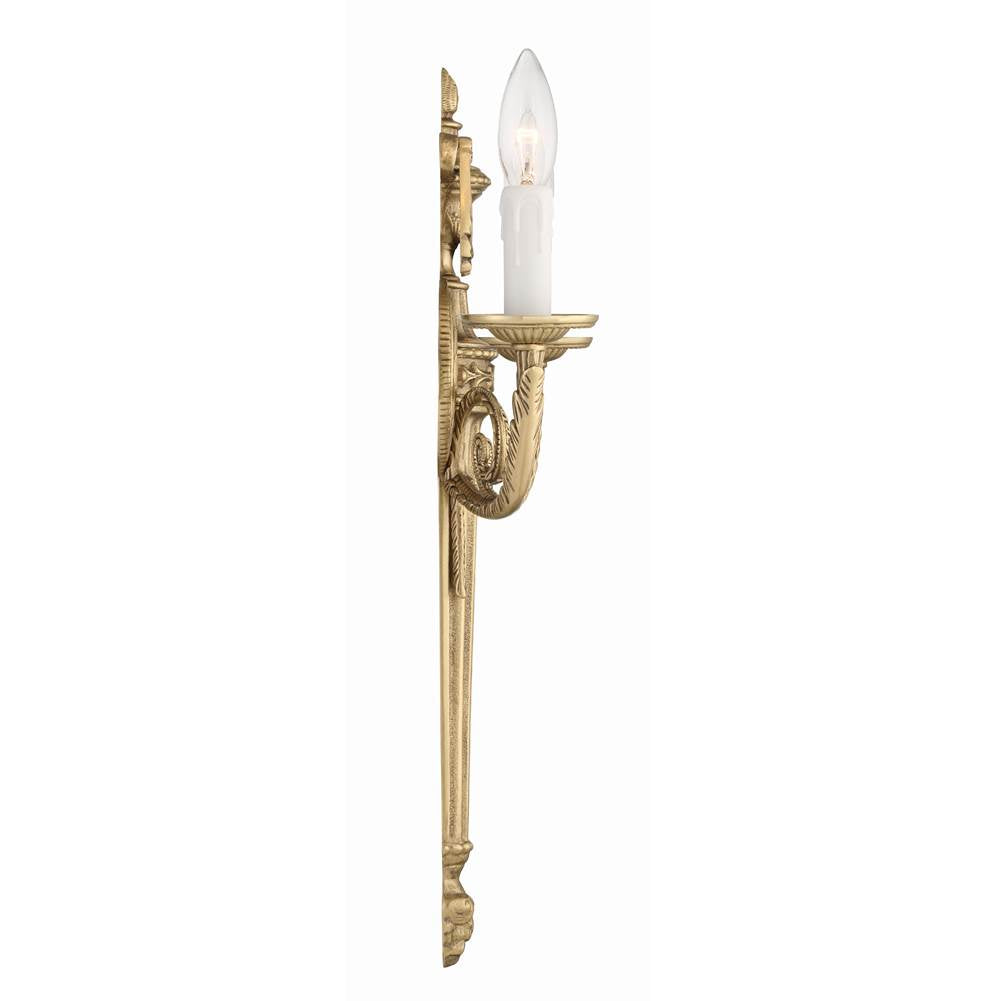 Crystorama 662-MB Matte Brass Crystorama 2 Light Matte Brass Cast Wall Mount Image 4