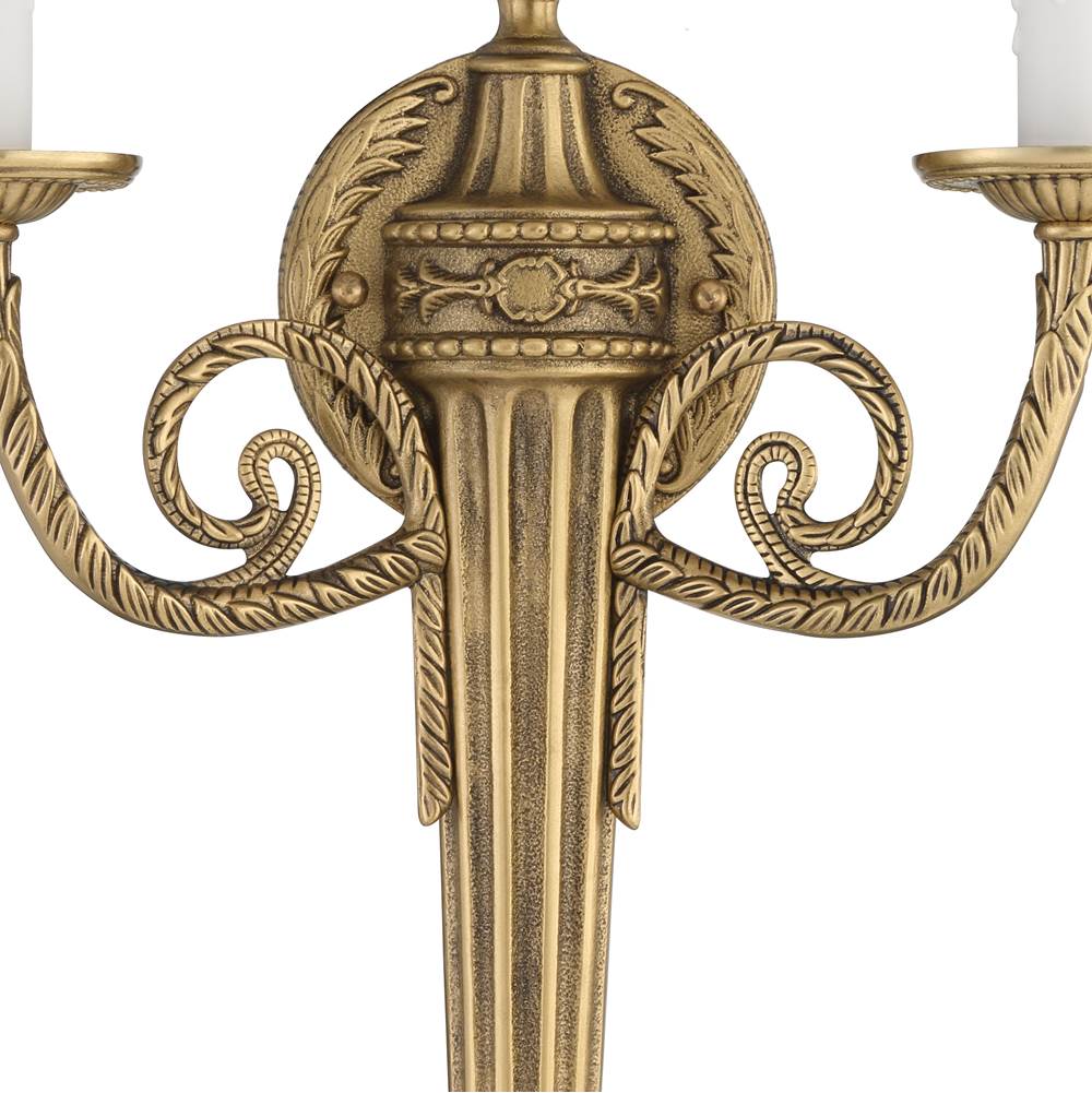 Crystorama 662-MB Matte Brass Crystorama 2 Light Matte Brass Cast Wall Mount Image 3