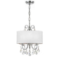 Crystorama 6623-CH-CL-MWP Polished Chrome Othello 3 Light Clear Crystal Polished Chrome Mini Chandelier Image 1
