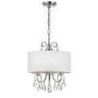 Crystorama 6623-CH-CL-MWP Polished Chrome Othello 3 Light Clear Crystal Polished Chrome Mini Chandelier Image 1