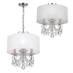 Crystorama Othello 3 Light Clear Crystal Polished Chrome Mini Chandelier