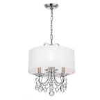 Crystorama 6623-CH-CL-MWP Polished Chrome Othello 3 Light Clear Crystal Polished Chrome Mini Chandelier Image 3