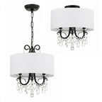 Crystorama Othello 3 Light Clear Crystal Polished Chrome Mini Chandelier