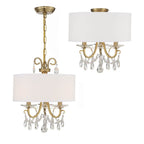 Crystorama Othello 3 Light Clear Crystal Polished Chrome Mini Chandelier