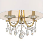 Crystorama 6623-VG-CL-S Vibrant Gold Othello 3 Light Swarovski Strass Crystal Vibrant Gold Mini Chandelier Image 3