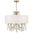 Crystorama Othello 5 Light Swarovski Strass Crystal Polished Chrome Chandelier