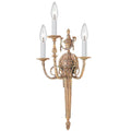 Crystorama Loxley 12.75'' Matte Brass Sconce