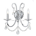 Crystorama 6822-CH-CL-S Polished Chrome Othello 2 Light Swarovski Strass Crystal Polished Chrome Sconce Image 1