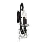 Crystorama Othello 2 Light Crystal Polished Chrome Sconce