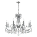 Crystorama 6828-CH-CL-MWP Polished Chrome Othello 8 Light Clear Crystal Polished Chrome Chandelier Image 1