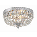 Crystorama 710-CH-CL-I Polished Chrome Crystorama 2 Light Clear Italian Crystal Polished Chrome Ceiling Mount Image 1