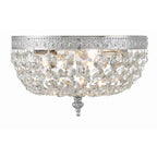 Crystorama 710-CH-CL-MWP Polished Chrome Crystorama 2 Light Hand Cut Crystal Polished Chrome Ceiling Mount Image 4