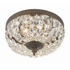 Crystorama 710-EB-CL-MWP English Bronze Crystorama 2 Light Hand Cut Crystal English Bronze Ceiling Mount Image 5