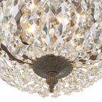 Crystorama 710-EB-CL-MWP English Bronze Crystorama 2 Light Hand Cut Crystal English Bronze Ceiling Mount Image 3