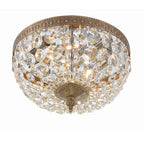 Crystorama 710-OB-CL-MWP Olde Brass Crystorama 2 Light Hand Cut Crystal Olde Brass Ceiling Mount Image 5