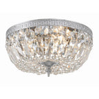 Crystorama 712-CH-CL-MWP Polished Chrome Crystorama 3 Light Hand Cut Crystal Polished Chrome Ceiling Mount Image 1