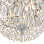 Crystorama 712-CH-CL-MWP Polished Chrome Crystorama 3 Light Hand Cut Crystal Polished Chrome Ceiling Mount Image 3