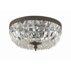 Crystorama Ceiling Mount Crystorama 3 Light Hand Cut Crystal Polished Chrome Ceiling Mount