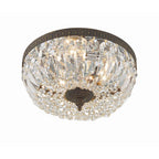 Crystorama 712-EB-CL-MWP English Bronze Crystorama 3 Light Hand Cut Crystal English Bronze Ceiling Mount Image 5