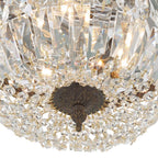 Crystorama 712-EB-CL-MWP English Bronze Crystorama 3 Light Hand Cut Crystal English Bronze Ceiling Mount Image 3