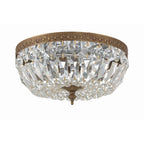 Crystorama Ceiling Mount Crystorama 3 Light Hand Cut Crystal Polished Chrome Ceiling Mount
