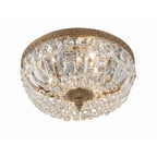 Crystorama 712-OB-CL-MWP Olde Brass Crystorama 3 Light Hand Cut Crystal Olde Brass Ceiling Mount Image 5