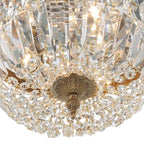Crystorama 712-OB-CL-MWP Olde Brass Crystorama 3 Light Hand Cut Crystal Olde Brass Ceiling Mount Image 3