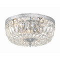 Crystorama 714-CH-CL-MWP Polished Chrome Crystorama 3 Light Clear Hand Cut Polished Chrome Ceiling Mount Image 1