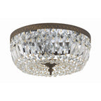 Crystorama Ceiling Mount Crystorama 3 Light Clear Hand Cut Polished Chrome Ceiling Mount
