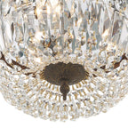 Crystorama 714-EB-CL-MWP English Bronze Crystorama 3 Light English Bronze Clear Hand Cut Ceiling Mount Image 3