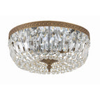 Crystorama Ceiling Mount Crystorama 3 Light Clear Hand Cut Polished Chrome Ceiling Mount
