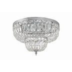 Crystorama Ceiling Mount Crystorama 4 Light Clear Hand Cut Polished Chrome Ceiling Mount