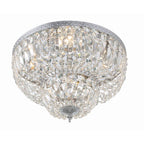 Crystorama 718-CH-CL-MWP Polished Chrome Crystorama 4 Light Clear Hand Cut Polished Chrome Ceiling Mount Image 5