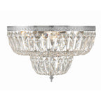 Crystorama 718-CH-CL-MWP Polished Chrome Crystorama 4 Light Clear Hand Cut Polished Chrome Ceiling Mount Image 4