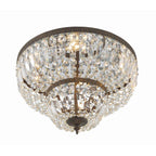 Crystorama 718-EB-CL-MWP English Bronze Crystorama 4 Light Clear Hand Cut English Bronze Ceiling Mount Image 5