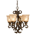 Crystorama 7404-BU Bronze Umber Norwalk 4 Light Bronze Umber Mini Chandelier Image 1