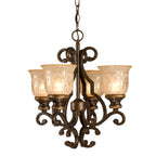 Crystorama 7404-BU Bronze Umber Norwalk 4 Light Bronze Umber Mini Chandelier Image 1
