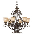 Crystorama 7416-BU Bronze Umber Norwalk 6 Light Bronze Umber Chandelier Image 1