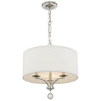 Crystorama 8005-PN Polished Nickel Mirage 3 Light Polished Nickel Mini Chandelier Image 4