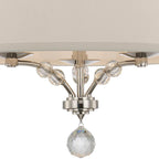 Crystorama 8005-PN Polished Nickel Mirage 3 Light Polished Nickel Mini Chandelier Image 3
