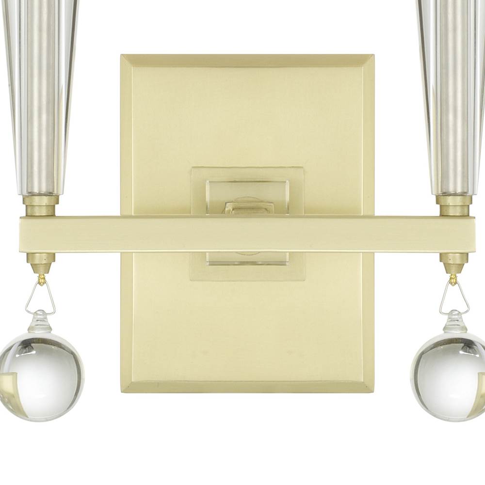 Crystorama 8102-AG Aged Brass Paxton 2 Light Aged Brass Sconce Image 3