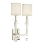 Crystorama Paxton 2 Light Aged Brass Sconce