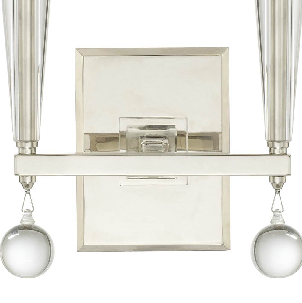 Crystorama 8102-PN Polished Nickel Paxton 2 Light Polished Nickel Sconce Image 4