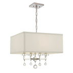 Crystorama 8105-PN Polished Nickel Paxton 4 Light Polished Nickel Mini Chandelier Image 1